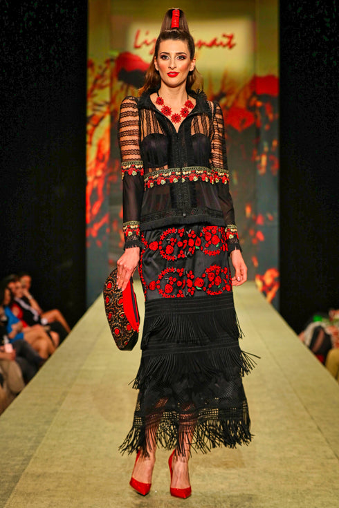 Bluza tul dantela G5356b